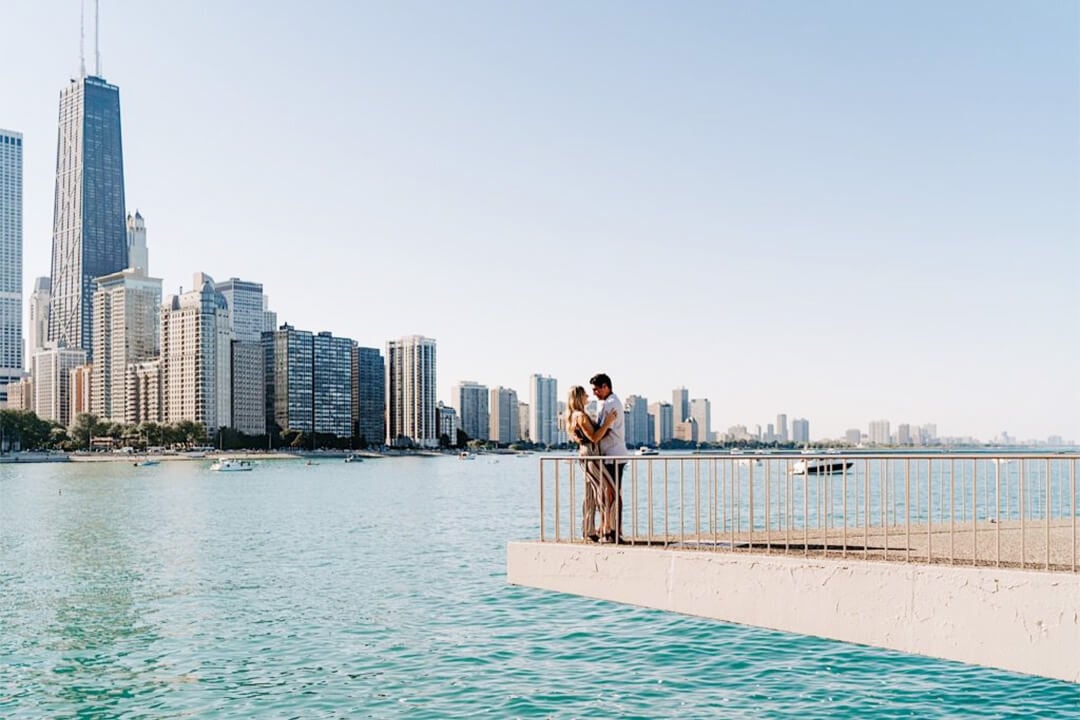 Engagement at Milton Lee Olive Park - Chicago