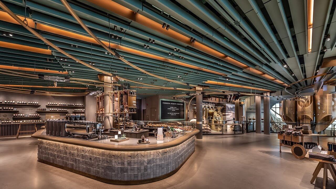 Starbucks - the world's largest on the Mag Mile in Chicago