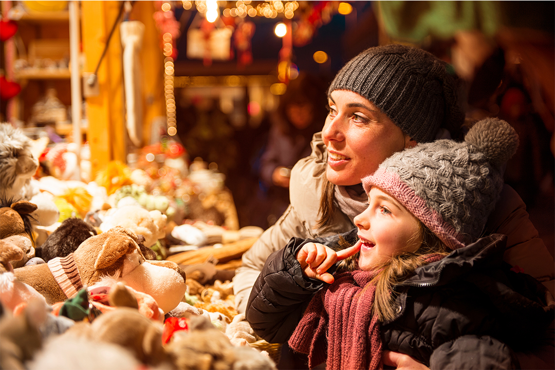 Christkindlmarket in Chicago in winter