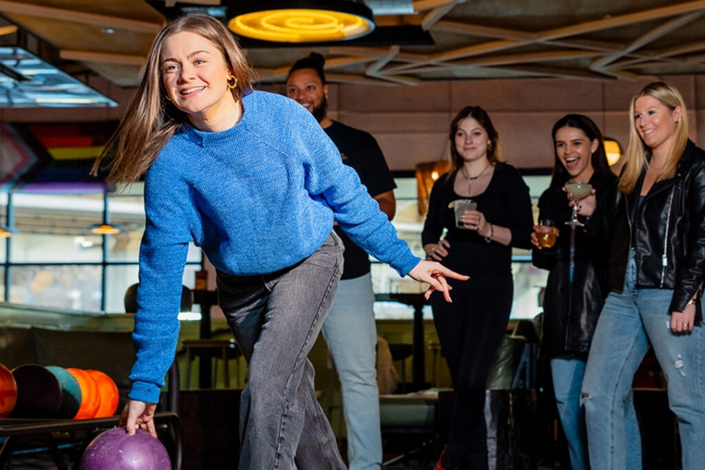 Punch Bowl Social team building in Chicago