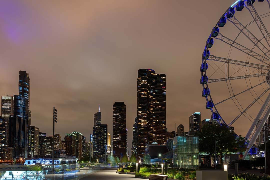 The Centennial Ferris Wheel - One of the top best views of the Chicago Skyline