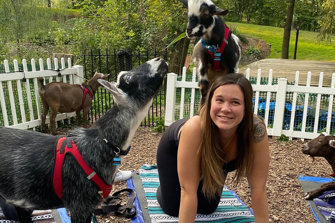Goat Yoga at Nature's Trail Goat Yoga